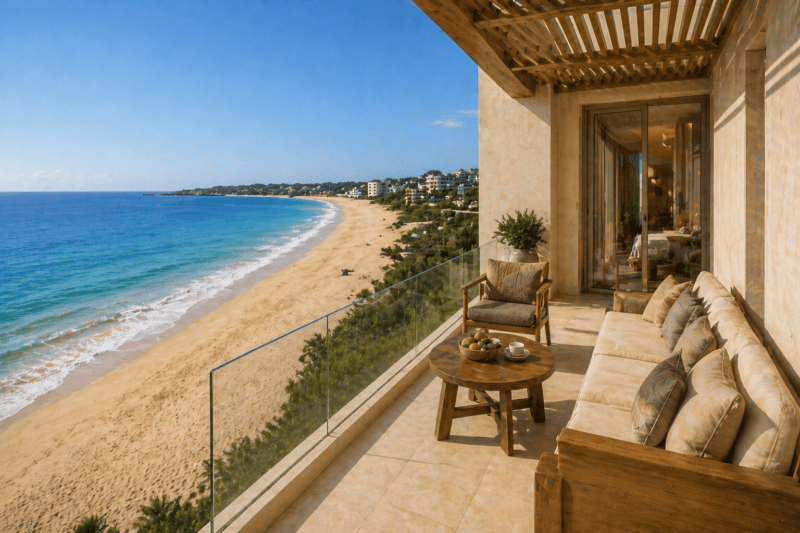 Casa de Sada beach view balcony
